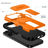 For iPhone 18 Pro Max Case | MagSafe Compatible Sliding Camera Shield Kickstand Cover, Orange