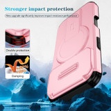 For iPhone 18 Pro Max Case | MagSafe Compatible Sliding Camera Shield Kickstand Cover, Pink
