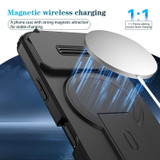 For iPhone 18 Pro Max Case | MagSafe Compatible Sliding Camera Shield Kickstand Cover, Black