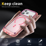 For iPhone 18 Pro MagSafe Compatible Case - Protective, Shockproof Cover & Camera Lens Protection, Clear Pink | iCoverLover Australia