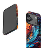 For Apple iPhone 18 Pro Case, MagSafe Compatible Protective Cover, Swirling Paint | iCoverLover Australia