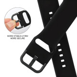 Black Silicone Strap for Apple Watch Series 12 42-mm | iCoverLover