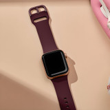 Wine Red Watch Strap for Apple Watch Series 12 42-mm | iCoverLover