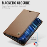 For iPhone Duo Case - CaseMe RFID Wallet - Brown