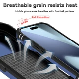 For iPhone 18 Pro Case - Camera Shield Ring Stand - Blue