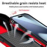 For iPhone 18 Pro Case - Camera Shield Ring Stand - Red