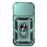 For iPhone 18 Pro Case - Camera Shield Ring Stand - Dark Green