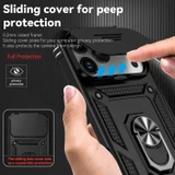 For iPhone 18 Pro Case - Camera Shield Ring Stand - Black