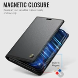 For iPhone Duo Case - CaseMe RFID Wallet - Black