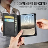 For iPhone Duo Case - CaseMe RFID Wallet - Black