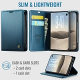 For iPhone Duo Case - CaseMe RFID Wallet - Blue