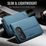 For iPhone Duo Case - CaseMe RFID Wallet - Blue