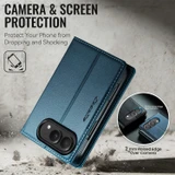 For iPhone Duo Case - CaseMe RFID Wallet - Blue
