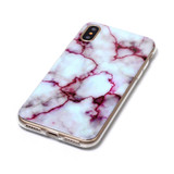 Purple Marbled Grippy iPhone XS & X Back Case | Protective iPhone XS & X Covers | Protective iPhone XS & X Cases | iCoverLover