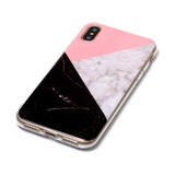 Pink Black Marble iPhone XS & X Back Case | Protective iPhone XS & X Covers | Protective iPhone XS & X Cases | iCoverLover