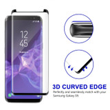 Black Samsung Galaxy S9 Full 3D Edge to Edge Tempered Glass Screen Protector | Protective Samsung Galaxy S9 Screen Protectors | Strong Samsung Galaxy S9 Glass Screen Protector | iCoverLover