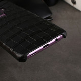 Samsung Galaxy S9 PLUS Case Black Crocodile Texture Genuine Leather Back Shell with Enhanced Grip and Shock-resistant | Genuine Leather Samsung Galaxy S9 Plus Cases | Genuine Leather Samsung Galaxy S9 Plus Covers | iCoverLover