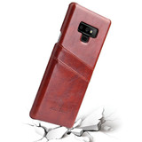 Samsung Galaxy Note 9 Case Brown Deluxe Leather Back Shell Cover | Leather Samsung Galaxy Note 9 Covers | Leather Samsung Galaxy Note 9 Cases | iCoverLover