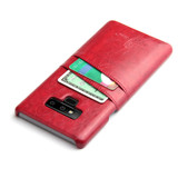 Samsung Galaxy Note 9 Case Red Deluxe Leather Back Shell Cover | Leather Samsung Galaxy Note 9 Covers | Leather Samsung Galaxy Note 9 Cases | iCoverLover