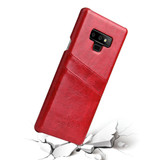 Samsung Galaxy Note 9 Case Red Deluxe Leather Back Shell Cover | Leather Samsung Galaxy Note 9 Covers | Leather Samsung Galaxy Note 9 Cases | iCoverLover