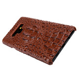 Samsung Galaxy Note 9 Case Brown Genuine 3D Crocodile Leather Back Shell Cover | Samsung Galaxy Note 9 Genuine Leather Covers | Samsung Galaxy Note 9 Leather Cases | iCoverLover