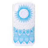 Blue Flower Patterned Grippy iPhone XS MAX Case | Protective Apple iPhone XS MAX Cases | Protective Apple iPhone XS MAX Covers | iCoverLover