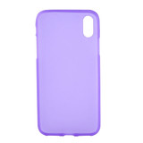 iPhone XS & X Case Purple Frosted Solid Colour Soft TPU Shockproof Back Shell Cover | Protective Apple iPhone XS & X Covers | Protective Apple iPhone XS & X Cases | iCoverLover