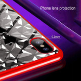 iPhone XS Max 6.5 inch Case Red Diamond Texture Electroplating TPU Cover | Protective Apple iPhone XS Max Covers | Protective Apple iPhone XS Max Cases | iCoverLover