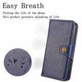 iPhone XS Max Case Black Wild Horse Texture Retro Business Folio Leather Cover with Card Slots, Cash Pocket, and Strap | Leather Apple iPhone XS Max Covers | Leather Apple iPhone XS Max Cases | iCoverLover