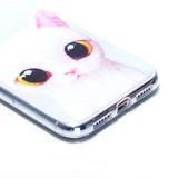 iPhone XR Case Wide-Eyed Cat Patterned TPU Back Shell Cover with Impact and Scratch Protection | Protective Apple iPhone XR Covers | Protective Apple iPhone XR Cases | iCoverLover