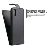 iCoverLover Black Vertical Flip Genuine Leather iPhone XS & X Case | iPhone XS & X Genuine Leather Covers | iPhone XS & X Genuine Leather Cases | iPhone Covers | iCoverLover