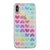 iPhone XS Max Case Embellished Colored Hearts Soft TPU Protective Back Case with Enhanced Grip and Scratch Resistance | Protective Apple iPhone XS Max Cases | Protective Apple iPhone XS Max Covers | iCoverLover