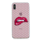 iPhone XS Max Case Embellished Red Lips Soft TPU Protective Back Case with Enhanced Grip, Scratch-Resistant and Scratch Resistance | Protective Apple iPhone XS Max Cases | Protective Apple iPhone XS Max Covers | iCoverLover