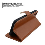 iPhone XS MAX Case Brown Fashion Cowhide Genuine Leather Wallet Cover with 2 Card Slots, 1 Cash Slot & Shockproof | Genuine Leather iPhone XS MAX Covers Cases | Genuine Leather iPhone XS MAX Covers