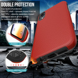 iPhone XR Case Red Shockproof Armor Protective Cover with Wireless Charging Support | Armor Apple iPhone XR Covers | Armor Apple iPhone XR Cases | iCoverLover