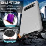 Samsung Galaxy S10 Plus Case Silver Ultra Thin Shockproof PC+TPU Armour Back Cover | Armor Samsung Galaxy S10 Plus Covers | Armor Samsung Galaxy S10 Plus Cases | iCoverLover