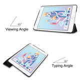 iPad mini 5 2019 Case Big Eyes Pattern Karst Texture PU Leather Folio Cover with Three-fold Stand, Sleep/Wake-up Function | Free Delivery Across Australia