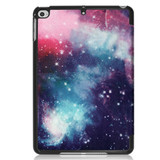 iPad mini 5 2019 Case Galactic Nebula Pattern Karst Texture PU Leather Folio Cover with Sleep/Wake Function, 3-fold Stand | Free Delivery Across Australia