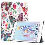 iPad mini 5 2019 Case Butterfly Pattern Karst Texture PU Leather Folio Cover with 3-fold Holder, Sleep/Wake-up Function | Free Delivery Across Australia