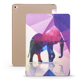 iPad mini 5 (2019) Case Elephant Pattern PU Leather + TPU 3-fold Holder & Honeycomb Cover | Free shipping across Australia