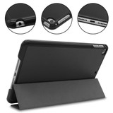 iPad mini 5 (2019) Case Black Karst Texture Smart PU Leather Folio Cover with Sleep/Wake Function, 3-fold Holder | Free Shipping Across Australia