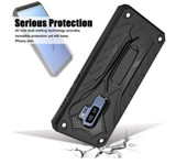 Samsung Galaxy S9+ Plus Case, Armour Strong Shockproof Cover with Kickstand, Black | Armor Samsung Galaxy S9+ Plus Cases | Armor Samsung Galaxy S9+ Plus Covers | iCoverLover
