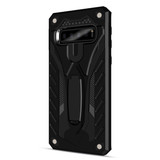 Samsung Galaxy S10+ Plus Case, Armour Strong Shockproof Cover with Kickstand, Black | Armor Samsung Galaxy S10+ Plus Cases | Armor Samsung Galaxy S10+ Plus Covers | iCoverLover