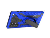 Samsung Galaxy Note 10+ Plus Case Blue Armour PC+TPU Plastic Tough Protective Back Shell with Kickstand, Impact Protection