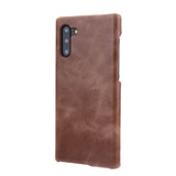 Coffee Elegant Genuine Leather Samsung Galaxy Note 10 Case | Samsung Galaxy Note 10 Genuine Leather Covers | Samsung Galaxy Note 10 Leather Cases | iCoverLover