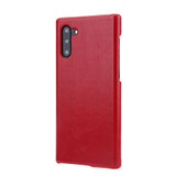 Red Elegant Genuine Leather Samsung Galaxy Note 10 Case | Samsung Galaxy Note 10 Genuine Leather Covers | Samsung Galaxy Note 10 Leather Cases | iCoverLover
