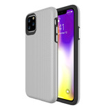 iPhone 11 Pro Max Case Silver Armour Back Shell Cover | iCoverLover