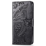 For iPhone 11 Pro Max Case, Butterfly Embossed PU Leather Wallet Folio Cover, Kickstand | iCoverLover.com.au