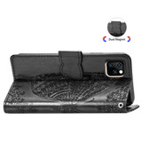For iPhone 11 Pro Max Case, Butterfly Embossed PU Leather Wallet Folio Cover, Kickstand | iCoverLover.com.au