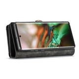 Detachable  Folio Leather Case , Card Slot & Holder & Zipper Wallet & Photo Frame for Galaxy Note 10, Black